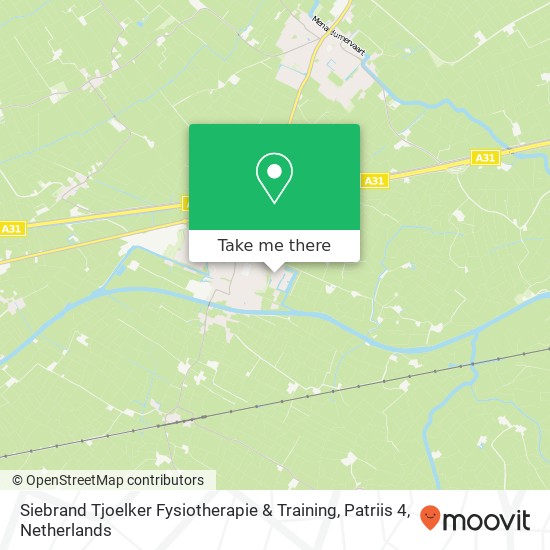 Siebrand Tjoelker Fysiotherapie & Training, Patriis 4 map