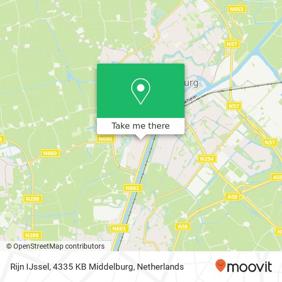 Rijn IJssel, 4335 KB Middelburg Karte