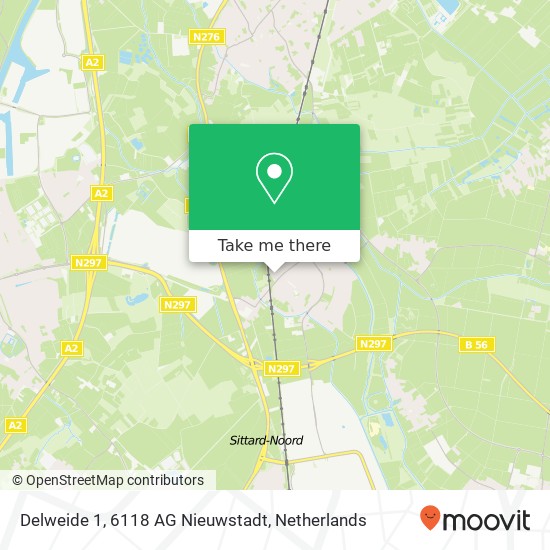 Delweide 1, 6118 AG Nieuwstadt map