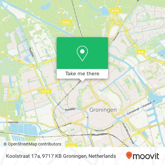 Koolstraat 17a, 9717 KB Groningen Karte