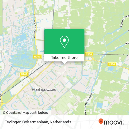 Teylingen Coltermanlaan map