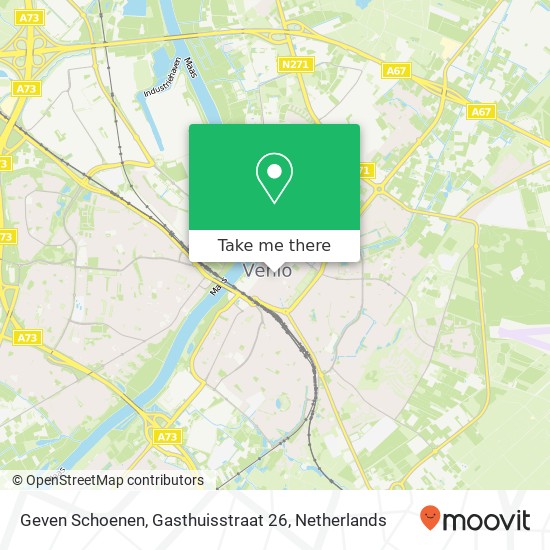 Geven Schoenen, Gasthuisstraat 26 map