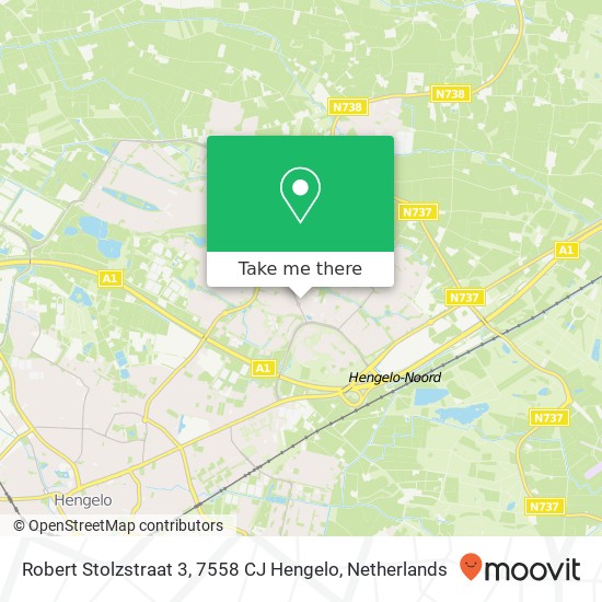 Robert Stolzstraat 3, 7558 CJ Hengelo map