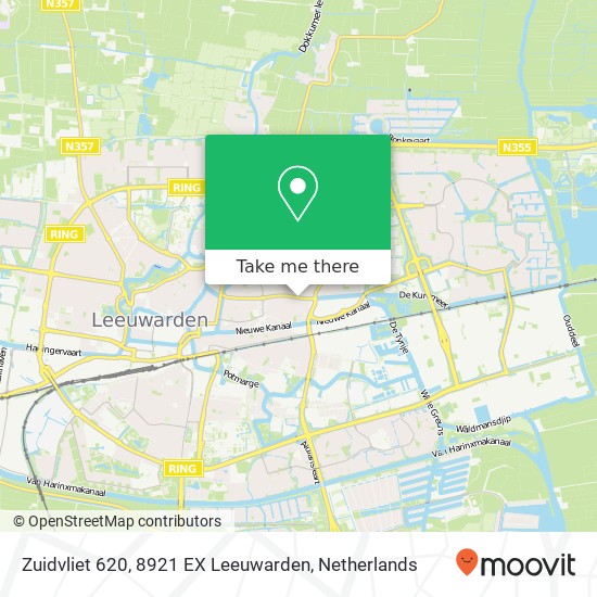 Zuidvliet 620, 8921 EX Leeuwarden map