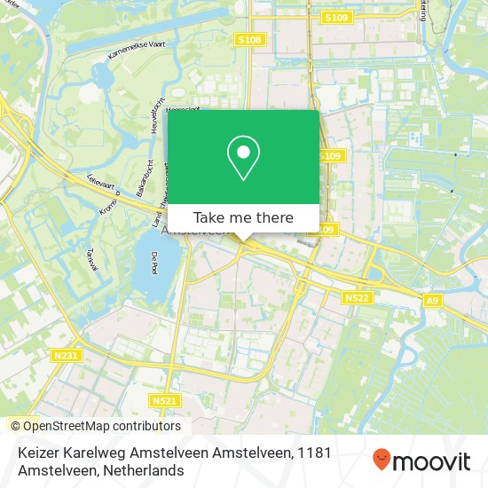 Keizer Karelweg Amstelveen Amstelveen, 1181 Amstelveen map