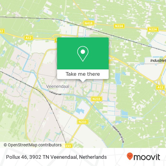 Pollux 46, 3902 TN Veenendaal Karte