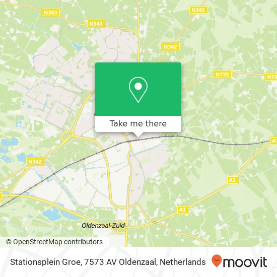 Stationsplein Groe, 7573 AV Oldenzaal map