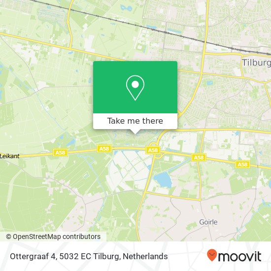 Ottergraaf 4, 5032 EC Tilburg Karte