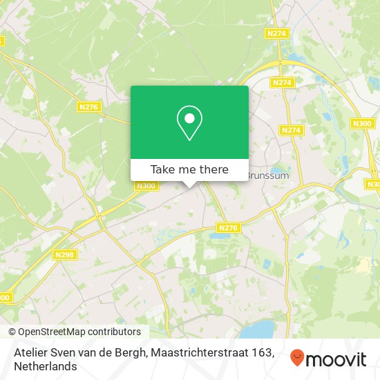 Atelier Sven van de Bergh, Maastrichterstraat 163 map