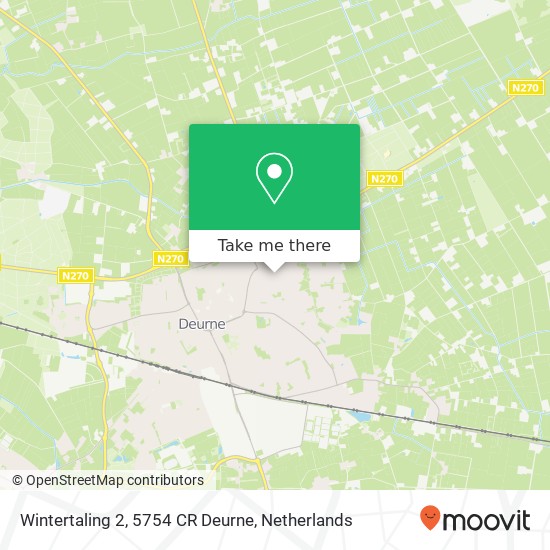 Wintertaling 2, 5754 CR Deurne map