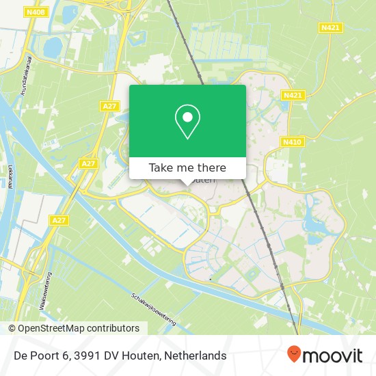 De Poort 6, 3991 DV Houten map