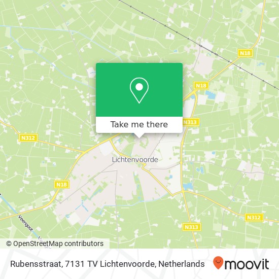 Rubensstraat, 7131 TV Lichtenvoorde map