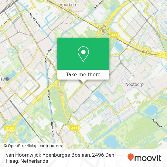 van Hoornwijck Ypenburgse Boslaan, 2496 Den Haag Karte