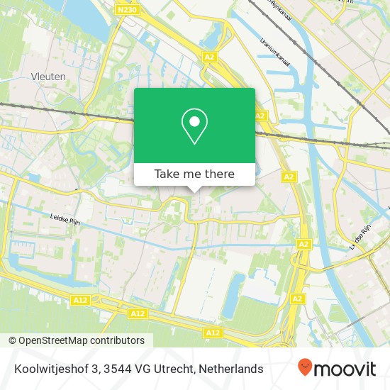 Koolwitjeshof 3, 3544 VG Utrecht map