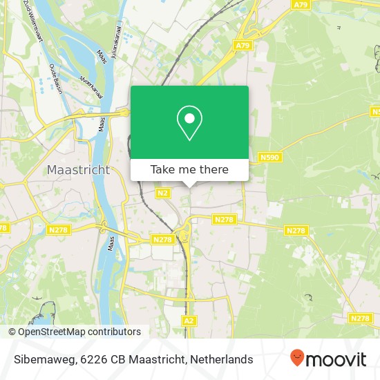 Sibemaweg, 6226 CB Maastricht map