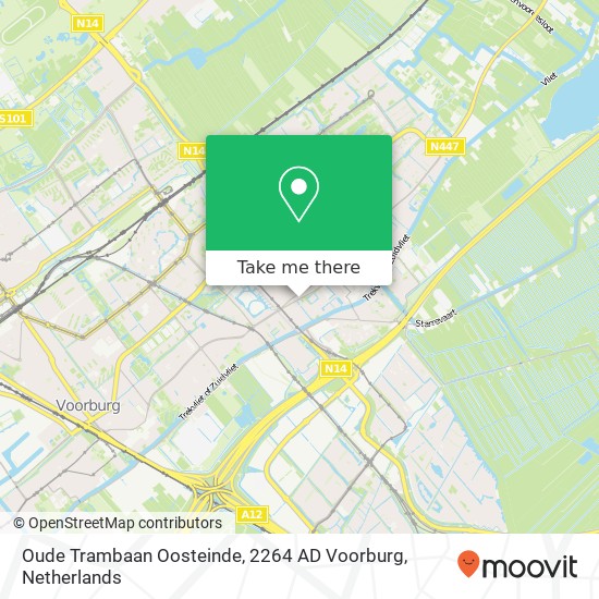 Oude Trambaan Oosteinde, 2264 AD Voorburg map