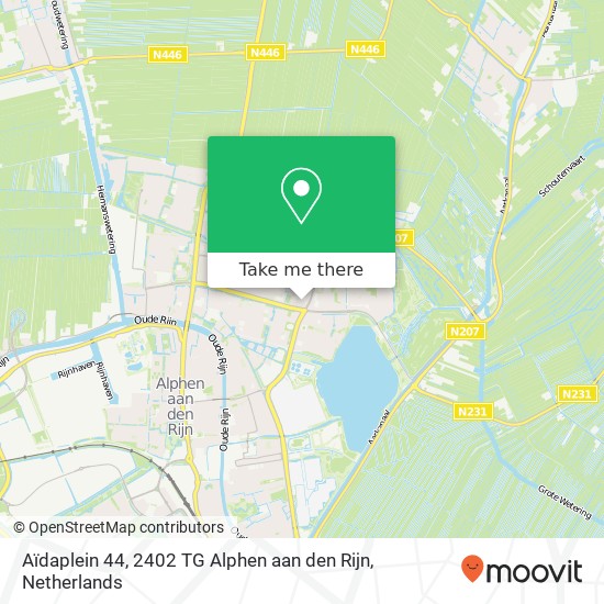 Aïdaplein 44, 2402 TG Alphen aan den Rijn Karte