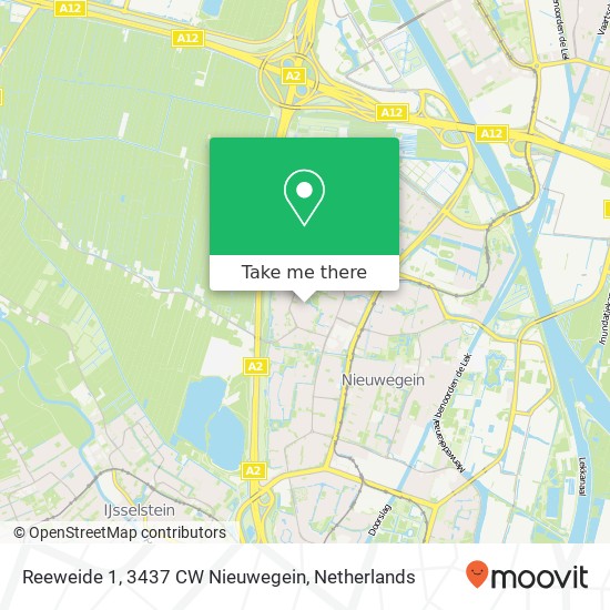 Reeweide 1, 3437 CW Nieuwegein map