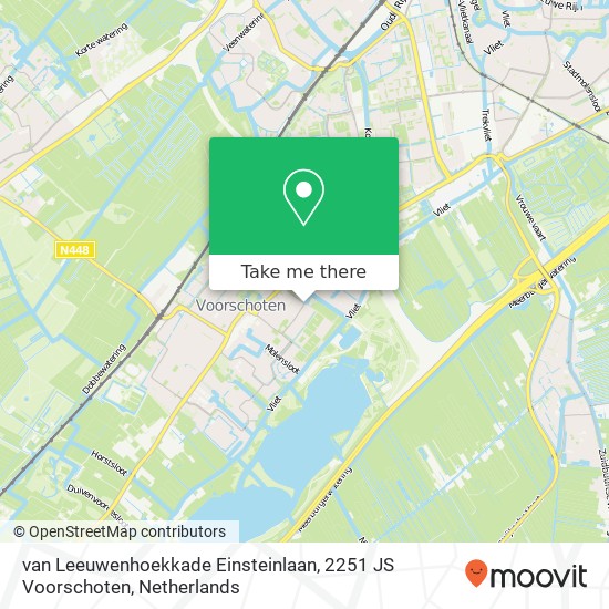 van Leeuwenhoekkade Einsteinlaan, 2251 JS Voorschoten map