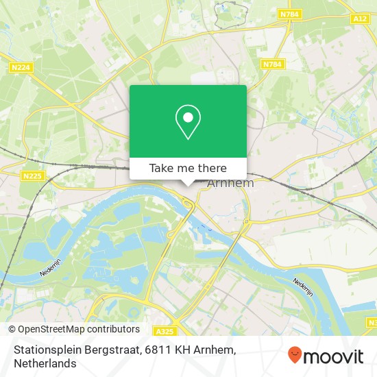 Stationsplein Bergstraat, 6811 KH Arnhem map