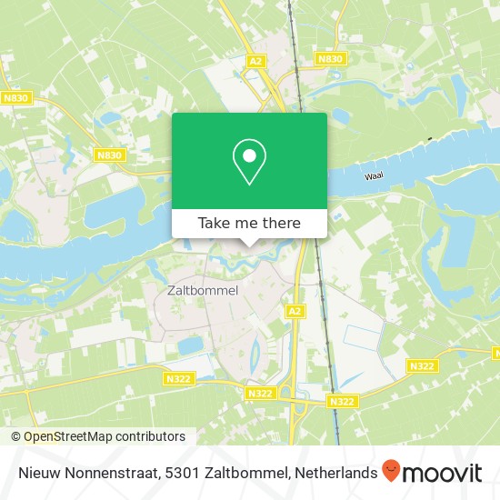 Nieuw Nonnenstraat, 5301 Zaltbommel map