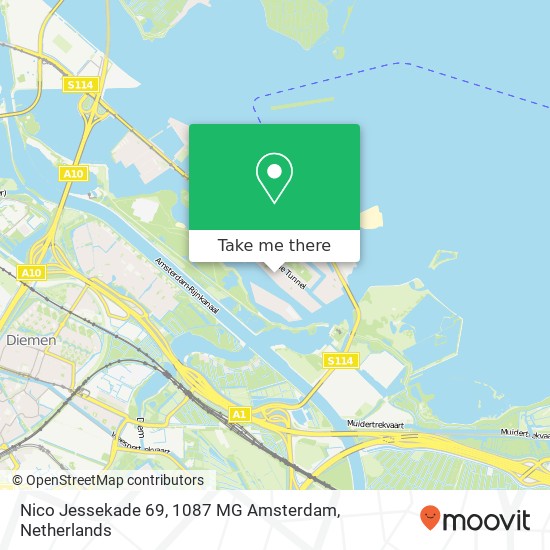 Nico Jessekade 69, 1087 MG Amsterdam map