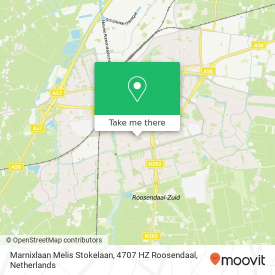 Marnixlaan Melis Stokelaan, 4707 HZ Roosendaal map