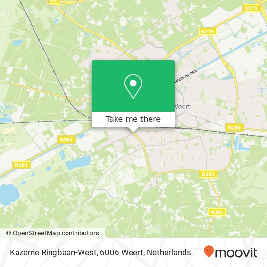 Kazerne Ringbaan-West, 6006 Weert Karte