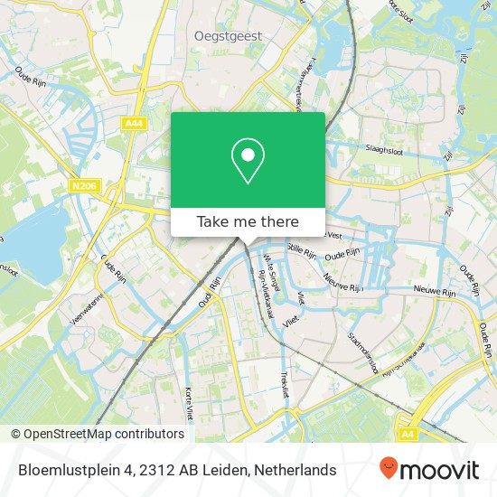 Bloemlustplein 4, 2312 AB Leiden Karte