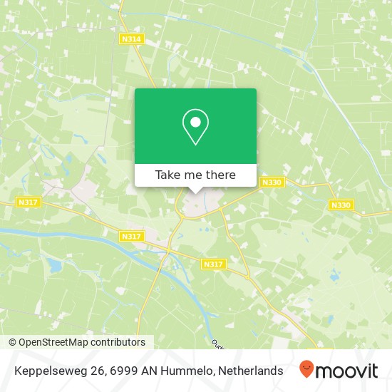 Keppelseweg 26, 6999 AN Hummelo Karte