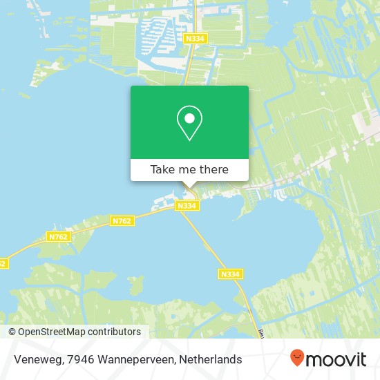 Veneweg, 7946 Wanneperveen map