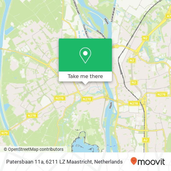 Patersbaan 11a, 6211 LZ Maastricht map