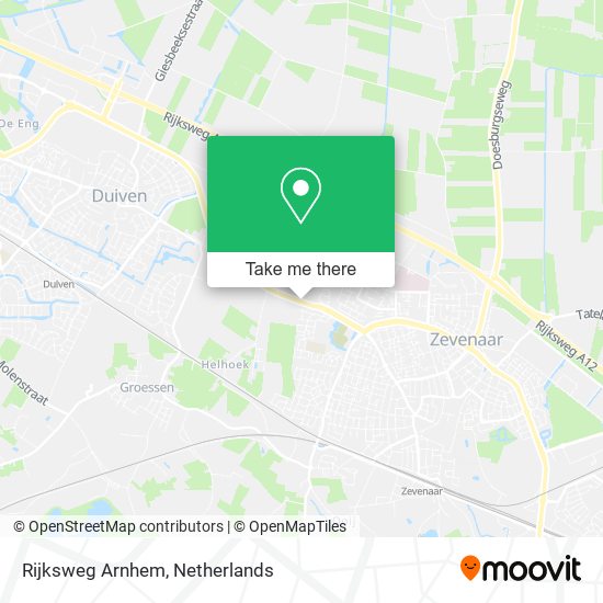 Rijksweg Arnhem map