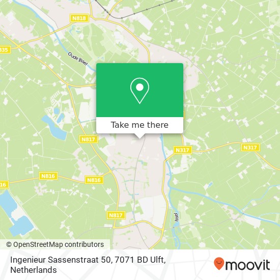 Ingenieur Sassenstraat 50, 7071 BD Ulft map