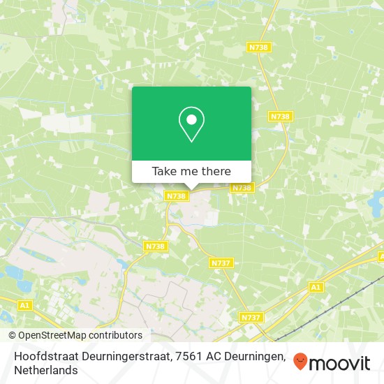 Hoofdstraat Deurningerstraat, 7561 AC Deurningen Karte