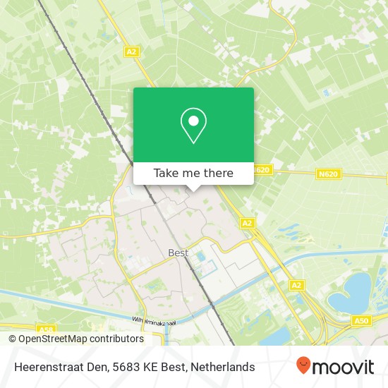 Heerenstraat Den, 5683 KE Best map