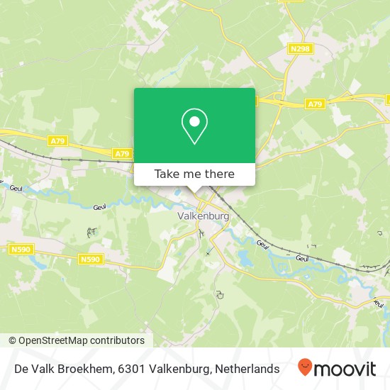 De Valk Broekhem, 6301 Valkenburg Karte