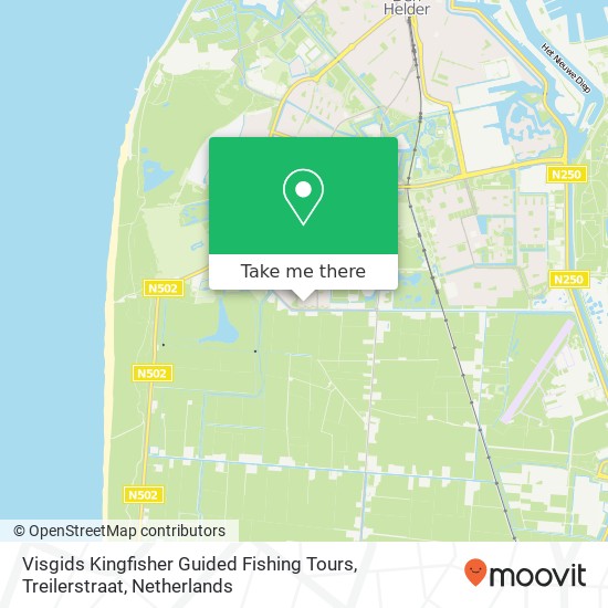 Visgids Kingfisher Guided Fishing Tours, Treilerstraat map