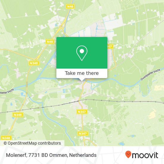 Molenerf, 7731 BD Ommen map