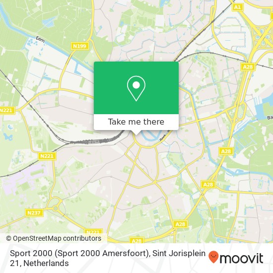 Sport 2000 (Sport 2000 Amersfoort), Sint Jorisplein 21 map