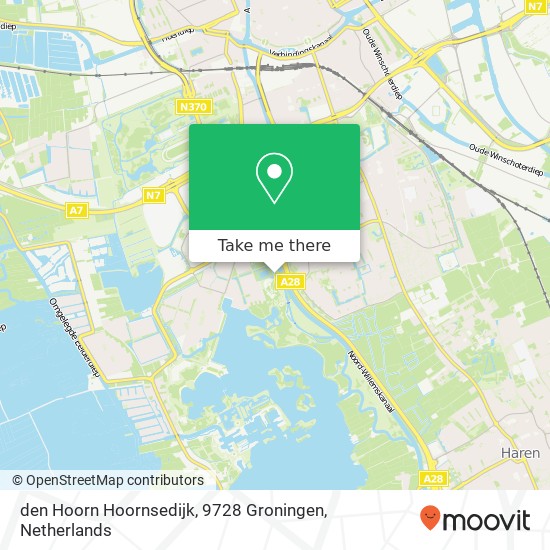 den Hoorn Hoornsedijk, 9728 Groningen map