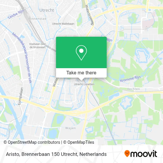 Aristo, Brennerbaan 150 Utrecht map