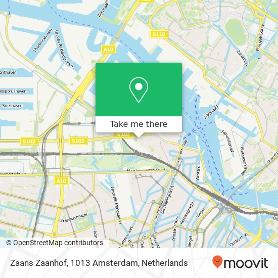 Zaans Zaanhof, 1013 Amsterdam map