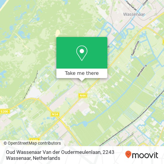 Oud Wassenaar Van der Oudermeulenlaan, 2243 Wassenaar Karte