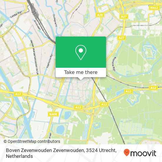 Boven Zevenwouden Zevenwouden, 3524 Utrecht map