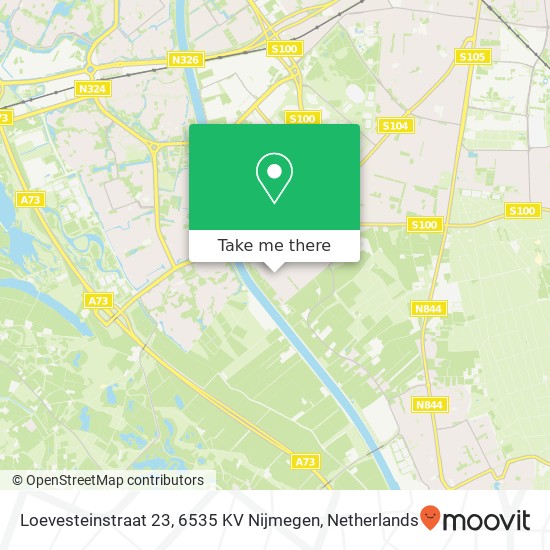 Loevesteinstraat 23, 6535 KV Nijmegen Karte