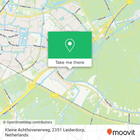 Kleine Achthovenerweg, 2351 Leiderdorp map