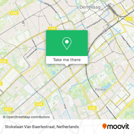 Stokelaan Van Baerlestraat map