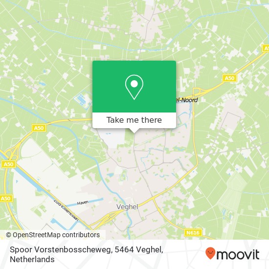 Spoor Vorstenbosscheweg, 5464 Veghel map