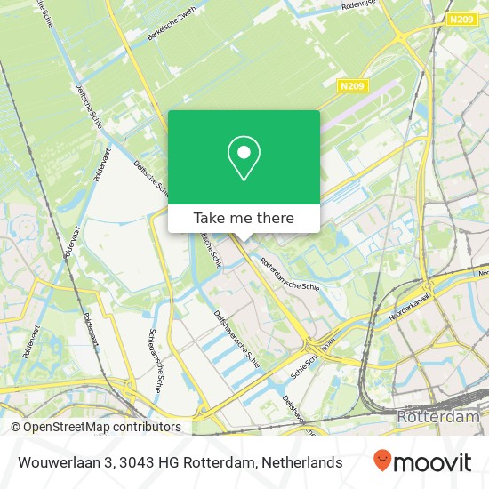 Wouwerlaan 3, 3043 HG Rotterdam map